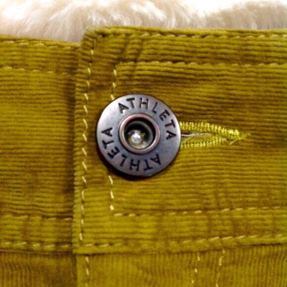 Athleta, Córdoba corduroy draw-string skirt in deep yellow. - Picture 3 of 4